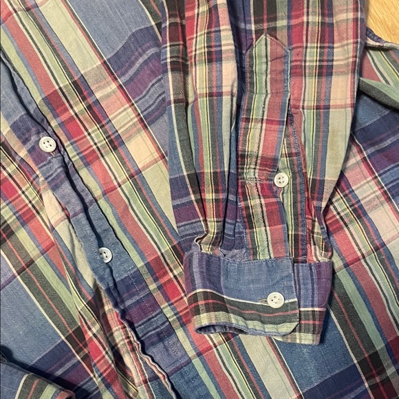 Polo by Ralph Lauren Blue, Green and Red Plaid Button-Down Shirt - Picture 8 of 10